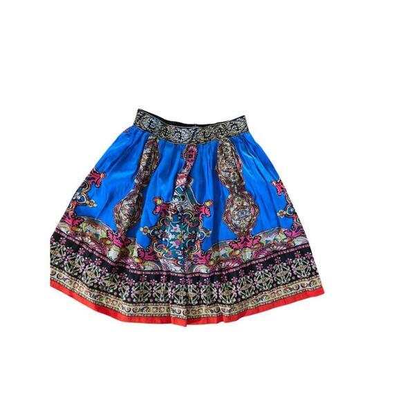 NWT Flying Tomato Skirt Womens Large Multicolor High Waisted Ornate Boho Aline - Picture 3 of 5